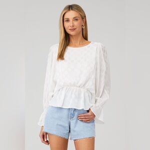 BB DAKOTA - Dot a Dream Top Size Small